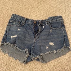 Free people denim shorts